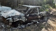 В посадке под Новомосковском обнаружили сожженную машину