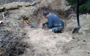 В Тульской области поисковики обнаружили захоронение бойцов Красной Армии
