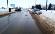 В Киреевском районе столкнулись Nissan и Mitsubishi