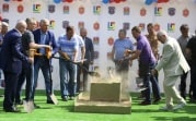 В Новомосковске заложили камень третьей ледовой арены