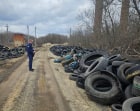 В Донском нашли свалку из автомобильных шин