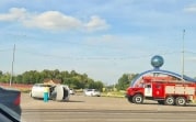 В Новомосковске «Хонда» опрокинулась после столкновения с «Ситроеном»