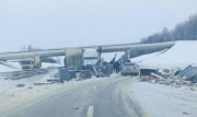 На трассе М-4 \"Дон\" под Богородицком столкнулись 3 грузовика