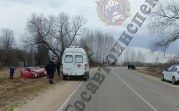 В Богородицком районе Chevrolet врезался в столб